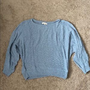 Blue knit sweater